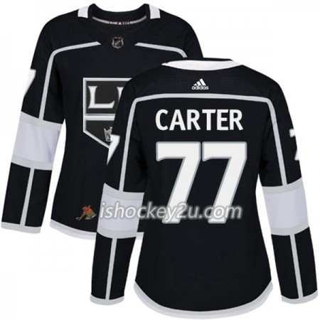 Dame NHL Los Angeles Kings Trøje Jeff Carter 77 Adidas 2017-2018 Sort Authentic